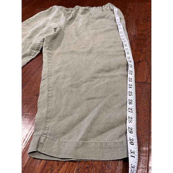 Chicos Womens Light Green 100% Linen Lightweight Pants Sz 3 - Picture 4 of 8